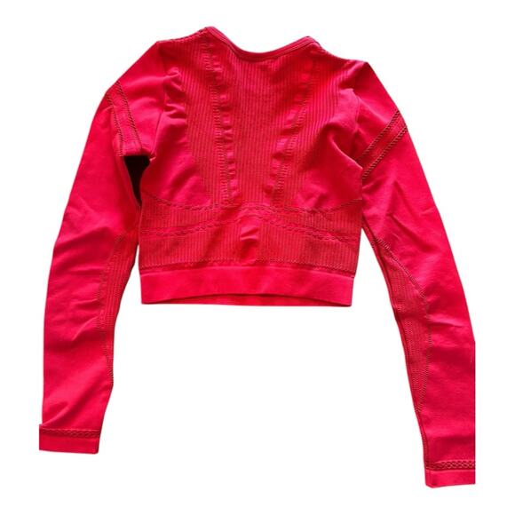 Fabletics Jaymee Mesh Long-Sleeve Cropped Top NEW With Tags Size Small - Picture 5 of 7